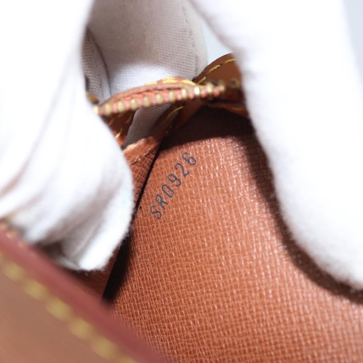 LOUIS VUITTON Epi Pochette Homme Bag Brown Zipangu Gold M52528 LV Auth ka3156