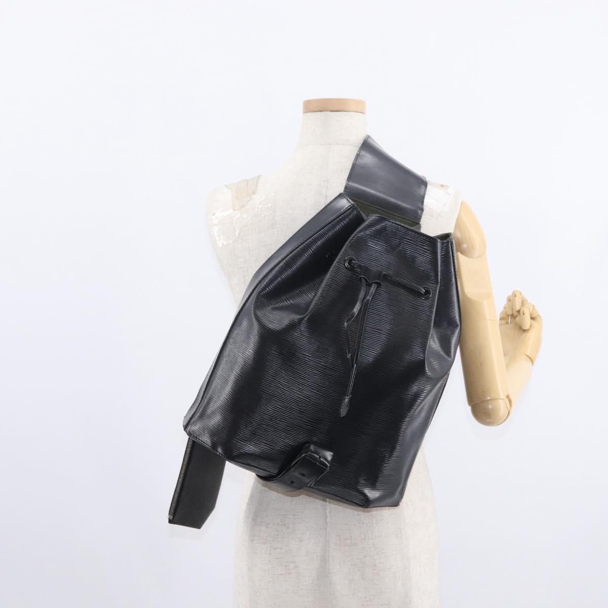 LOUIS VUITTON Epi Sac A Dos Shoulder Bag Black M80153 LV Auth ka316