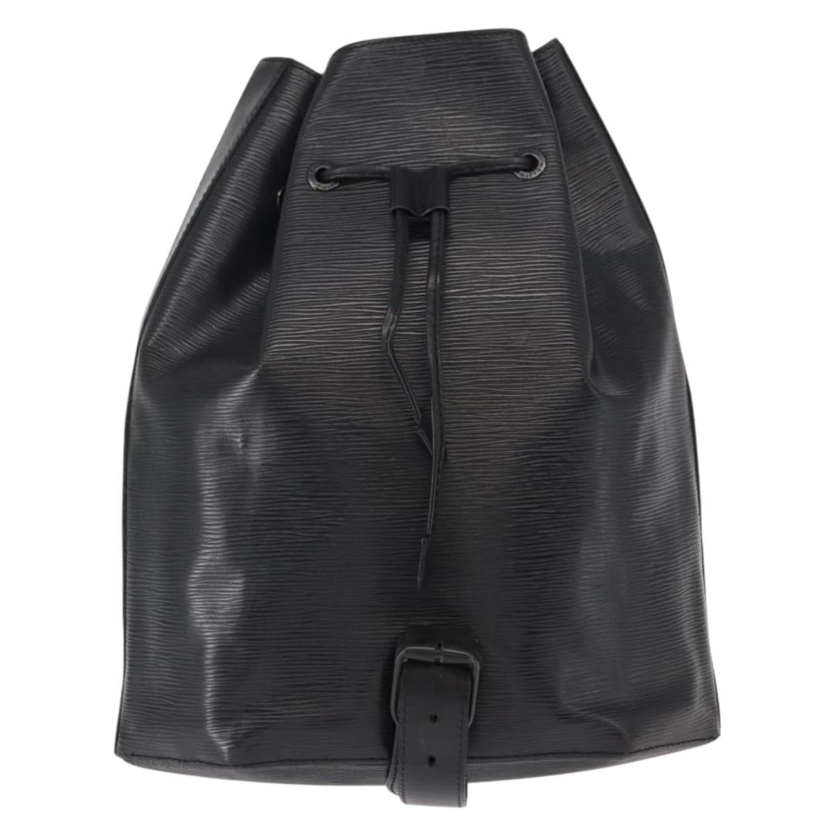 LOUIS VUITTON Epi Sac A Dos Shoulder Bag Black M80153 LV Auth ka316