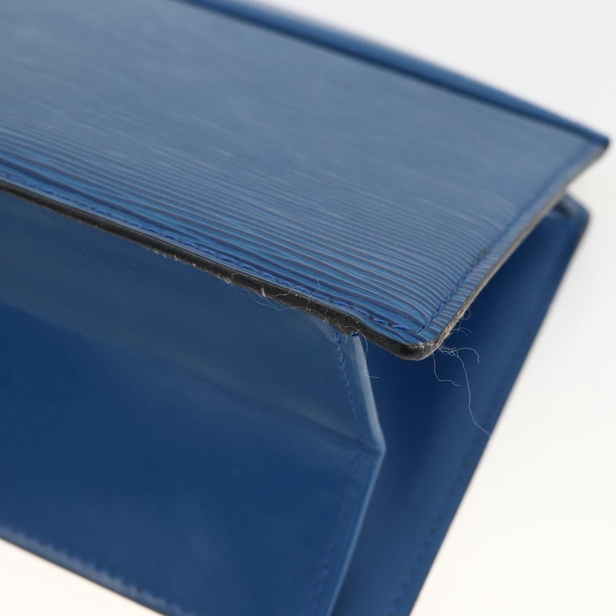 LOUIS VUITTON Epi Trousse Crete Pouch Blue M48405 LV Auth ka3162