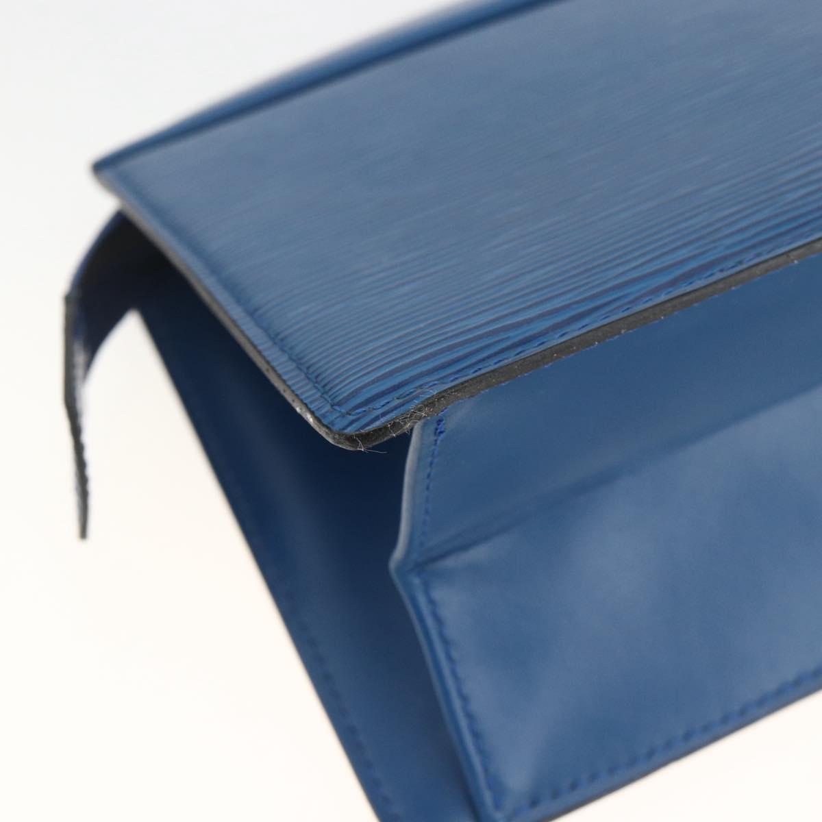 LOUIS VUITTON Epi Trousse Crete Pouch Blue M48405 LV Auth ka3162