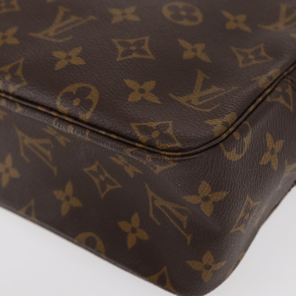 LOUIS VUITTON Monogram Trousse Toilette 28 Clutch Bag M47522 LV Auth ka317