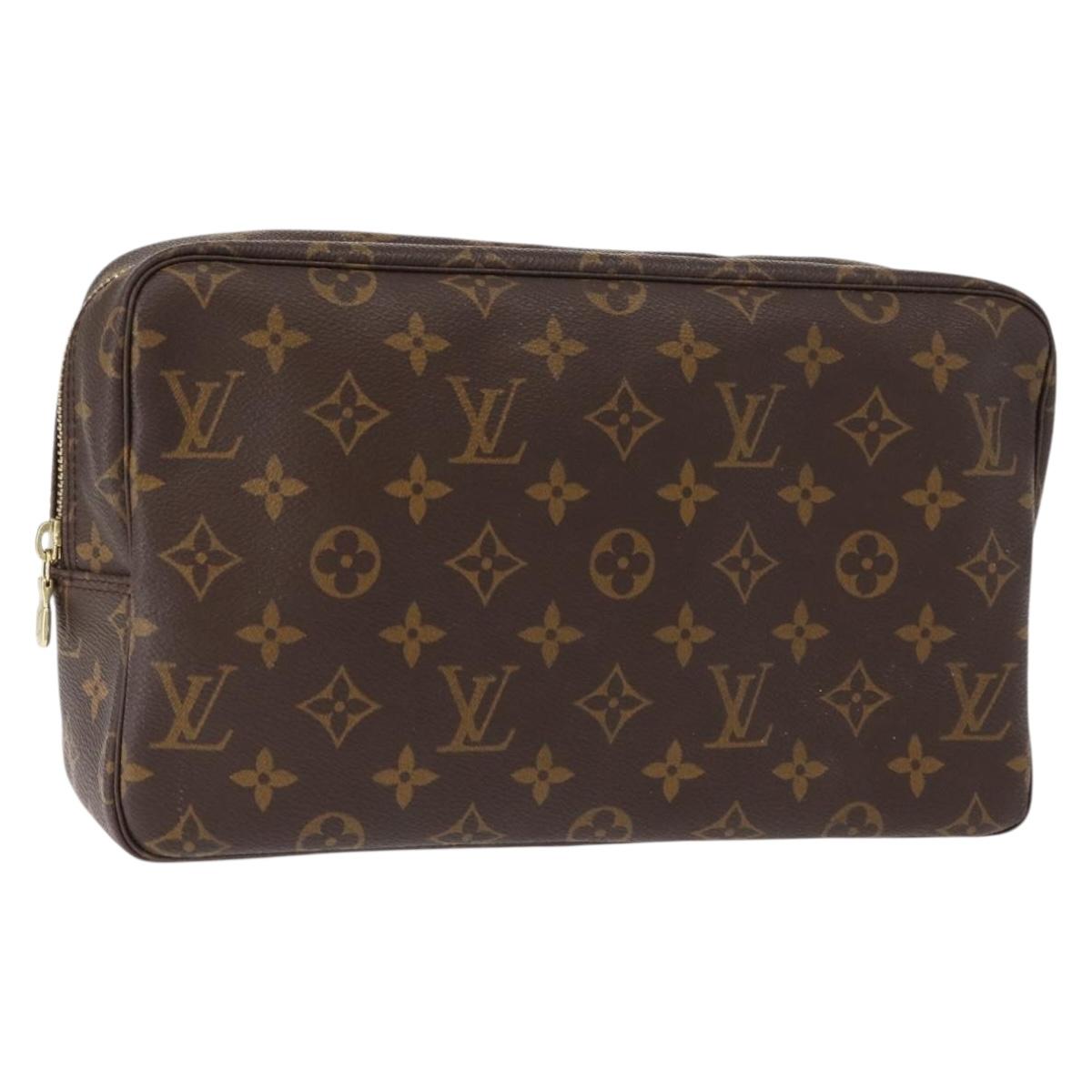LOUIS VUITTON Monogram Trousse Toilette 28 Clutch Bag M47522 LV Auth ka317
