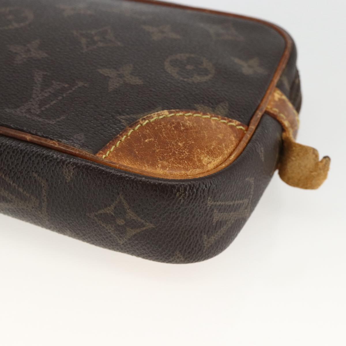 LOUIS VUITTON Monogram Marly Dragonne PM Clutch Bag M51827 LV Auth ka3181