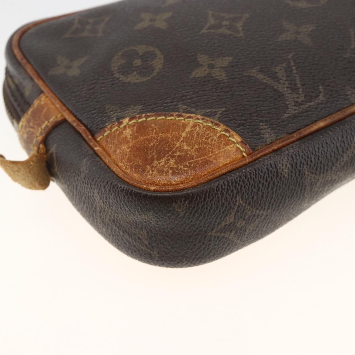 LOUIS VUITTON Monogram Marly Dragonne PM Clutch Bag M51827 LV Auth ka3181