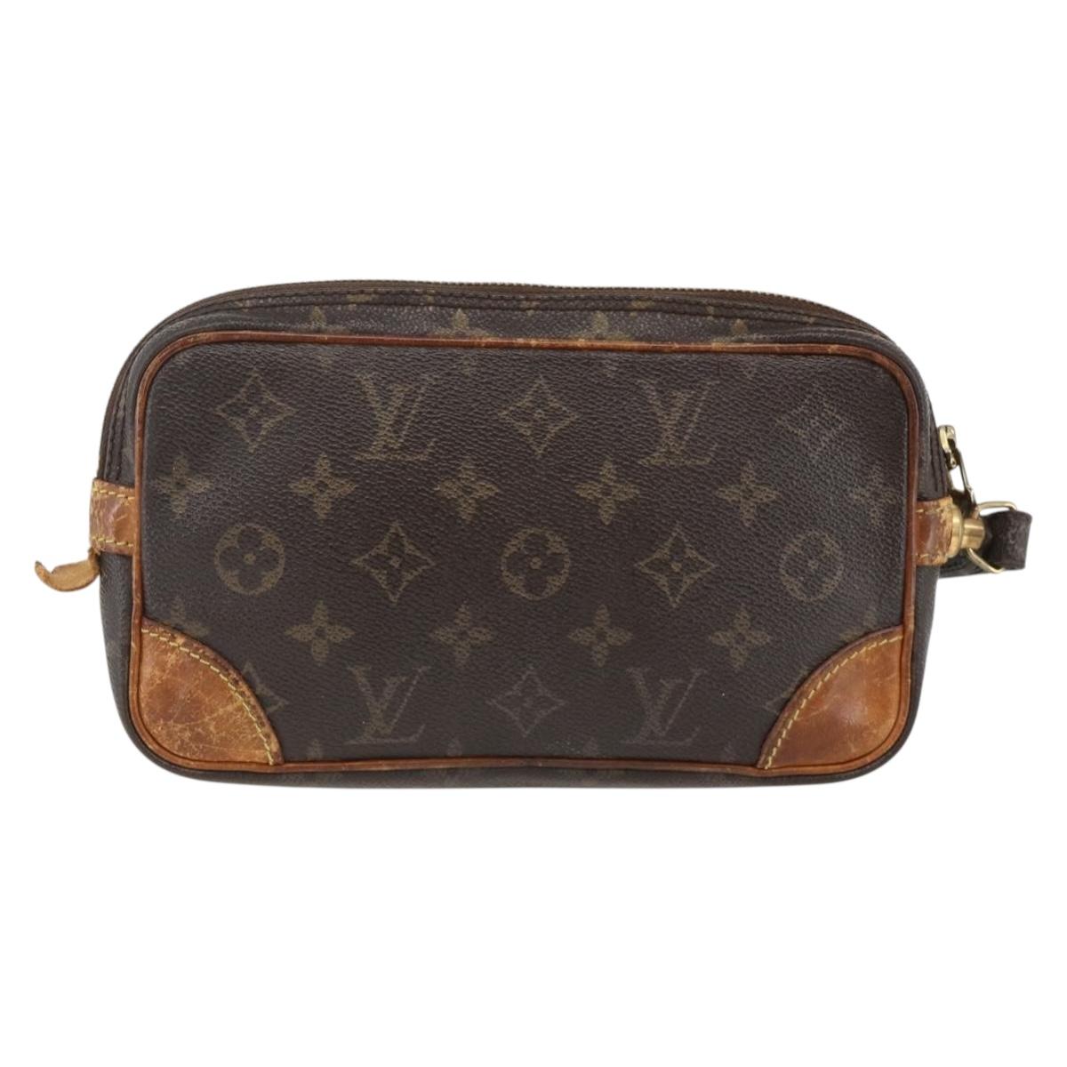LOUIS VUITTON Monogram Marly Dragonne PM Clutch Bag M51827 LV Auth ka3181