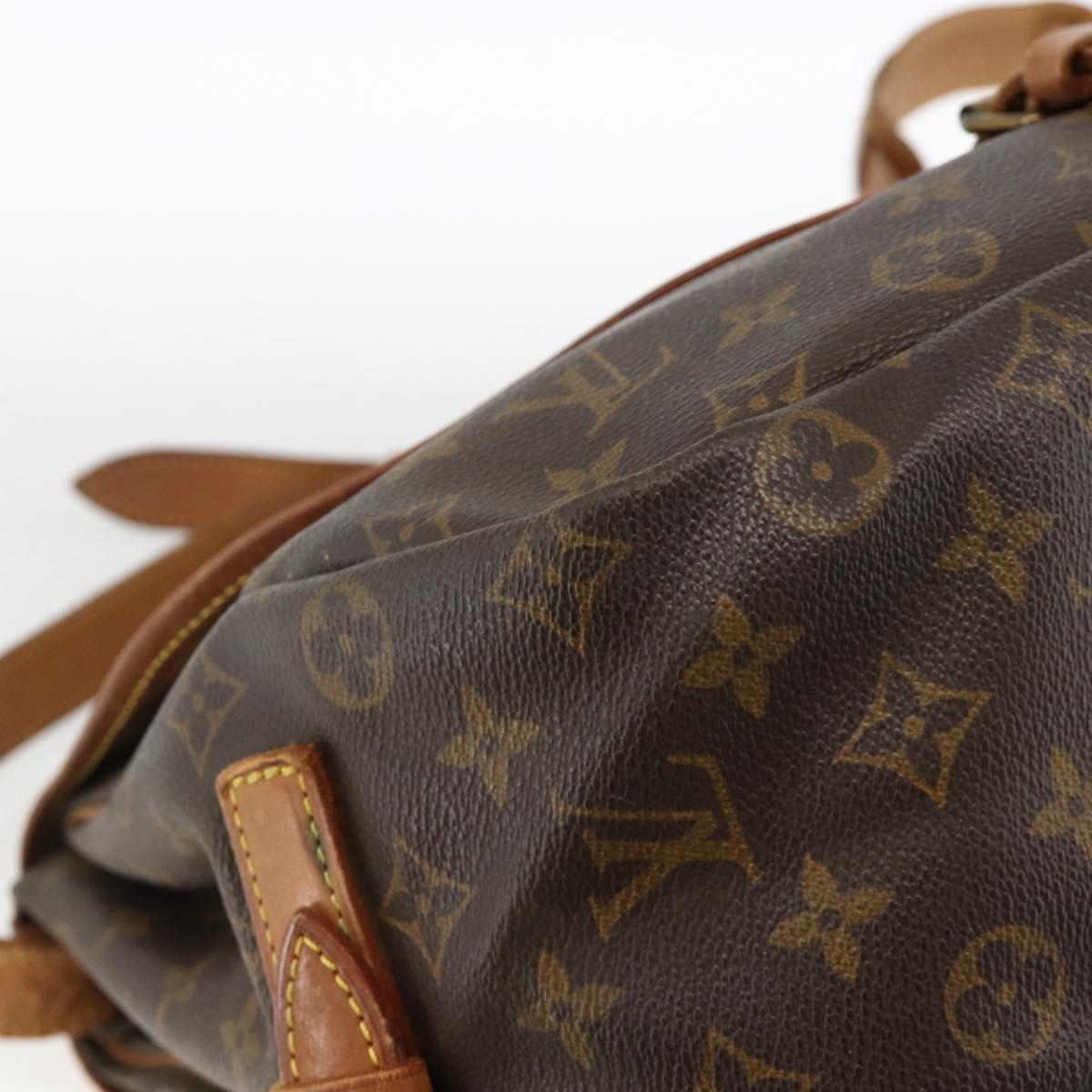 LOUIS VUITTON Monogram Saumur 35 Shoulder Bag M42254 LV Auth ka3182