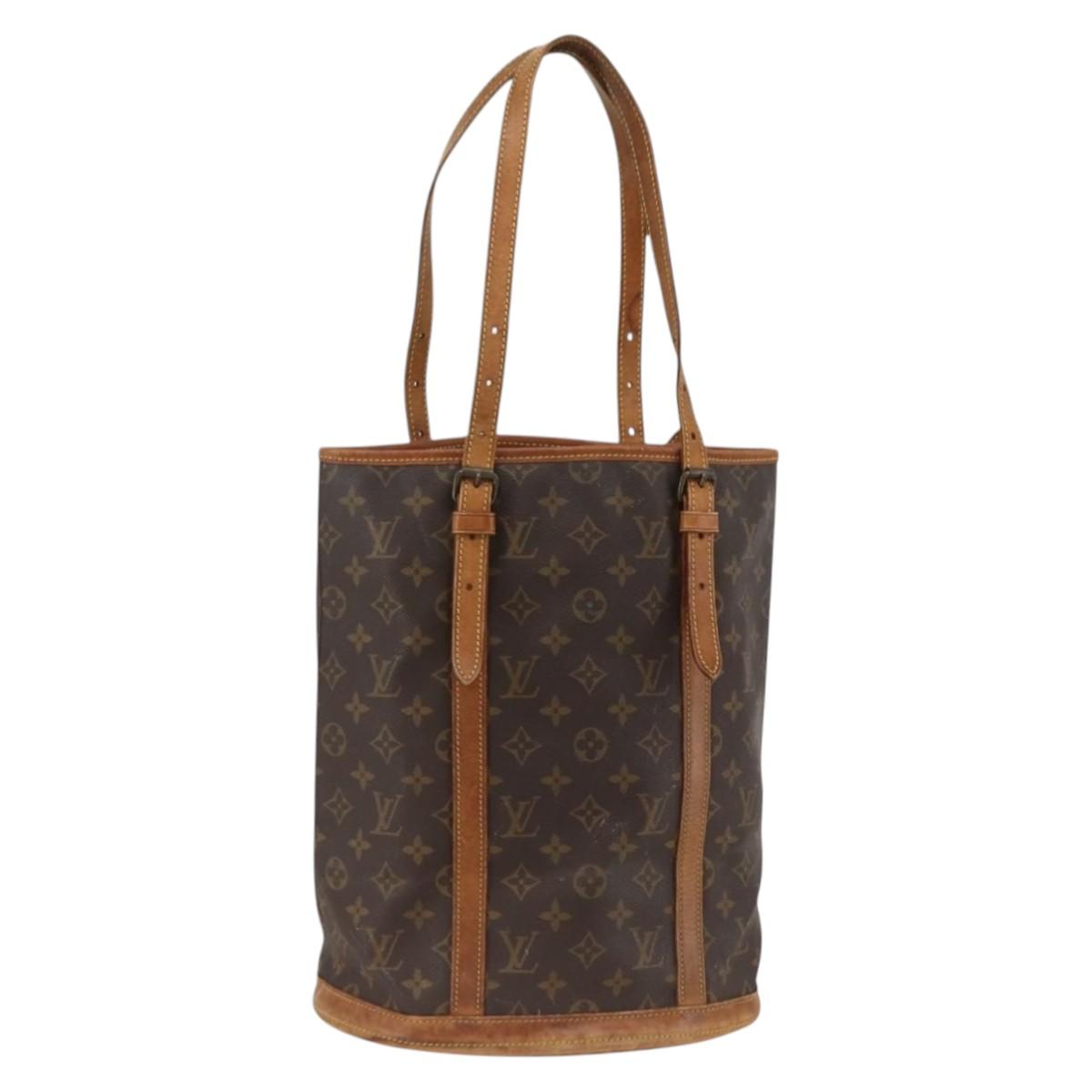 LOUIS VUITTON Monogram Bucket GM Shoulder Bag M42236 LV Auth ka3186