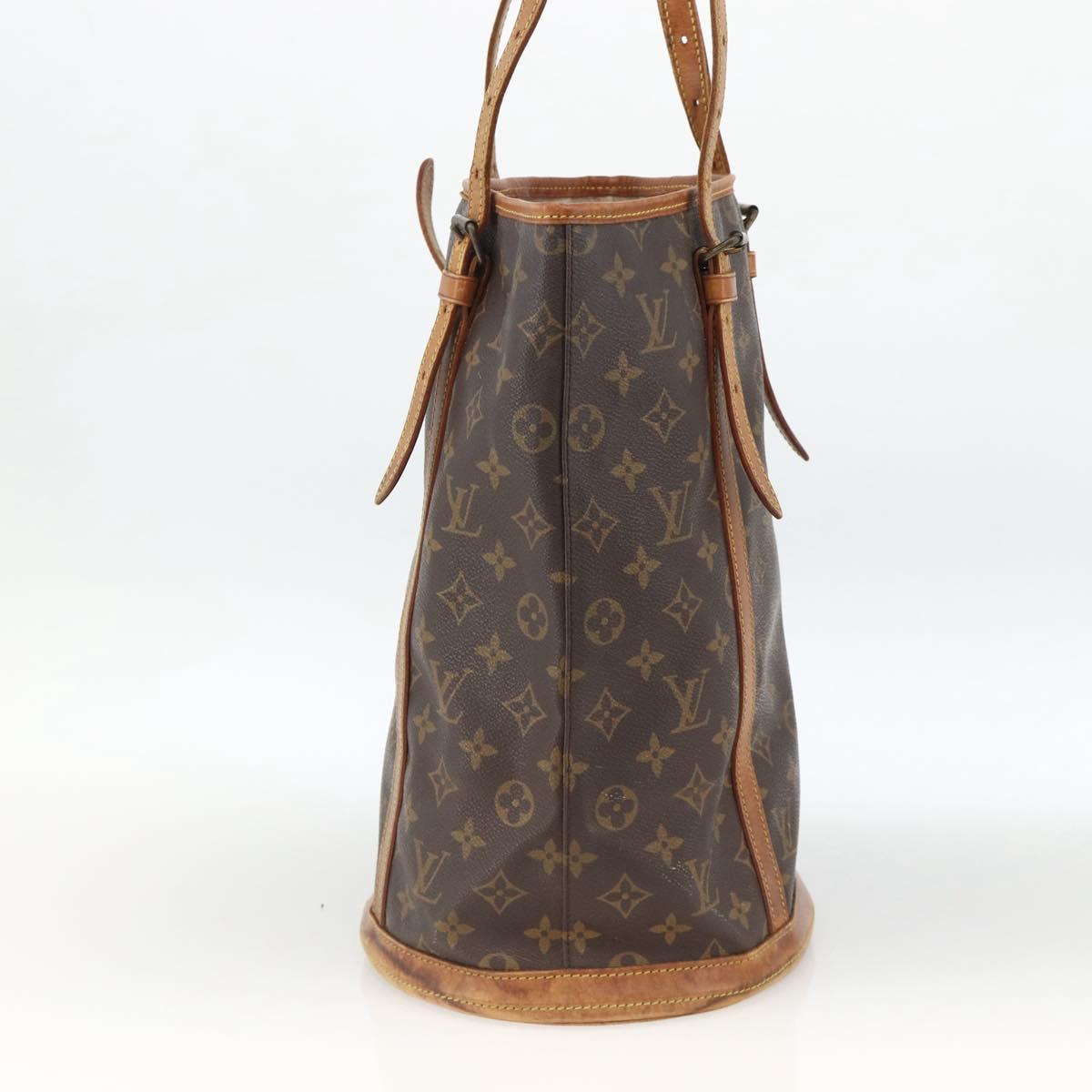 LOUIS VUITTON Monogram Bucket GM Shoulder Bag M42236 LV Auth ka3186