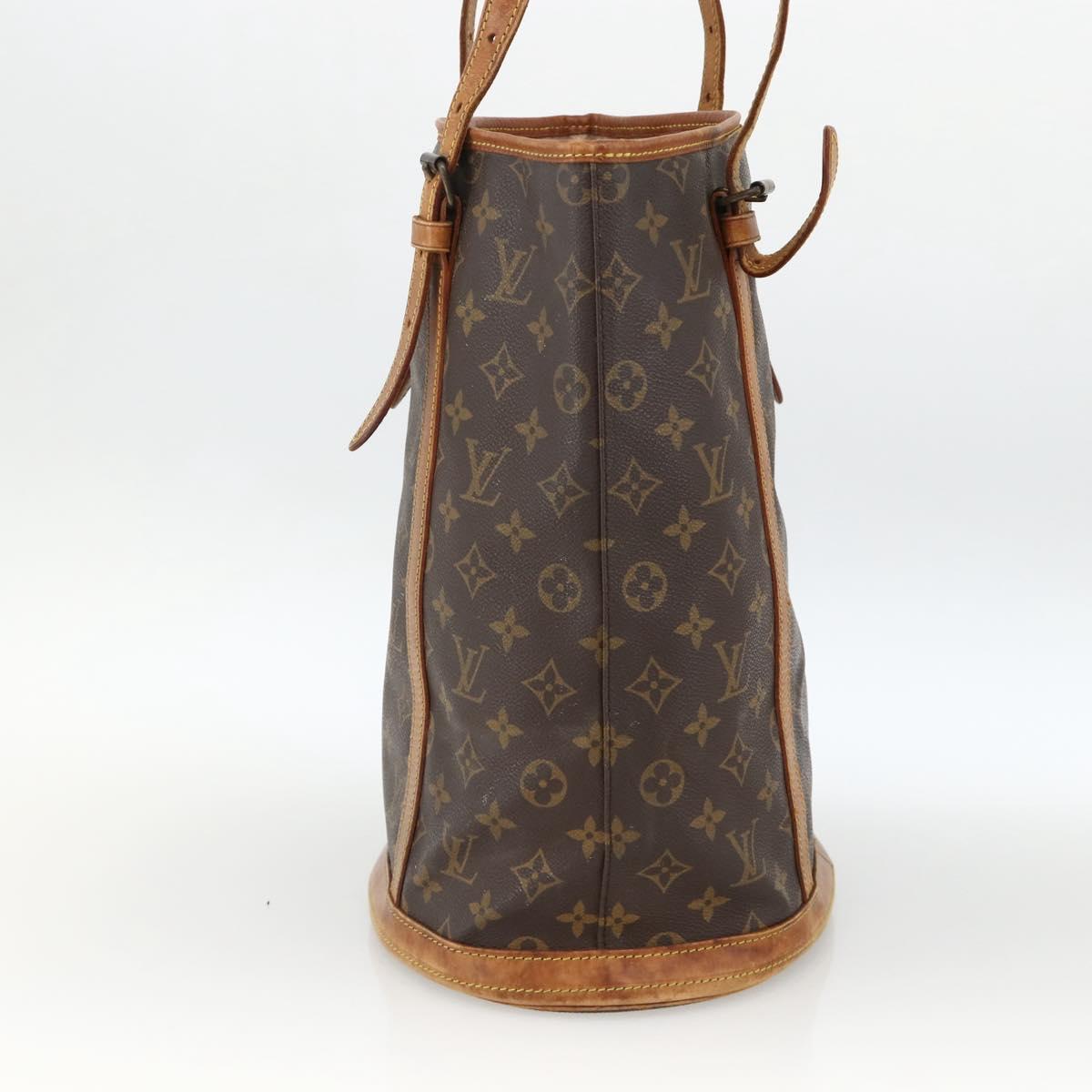 LOUIS VUITTON Monogram Bucket GM Shoulder Bag M42236 LV Auth ka3186