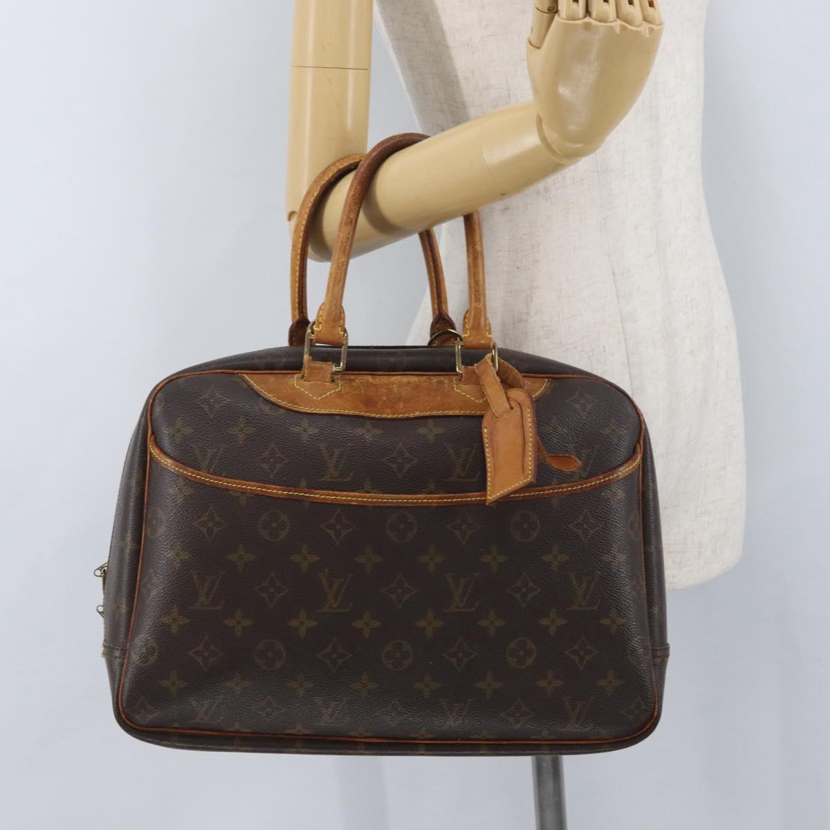 LOUIS VUITTON Monogram Deauville Hand Bag M47270 LV Auth ka3195