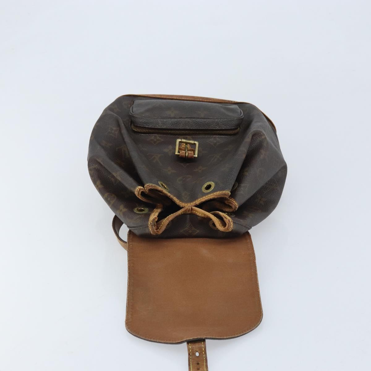 LOUIS VUITTON Monogram Montsouris MM Backpack M51136 LV Auth ka3199