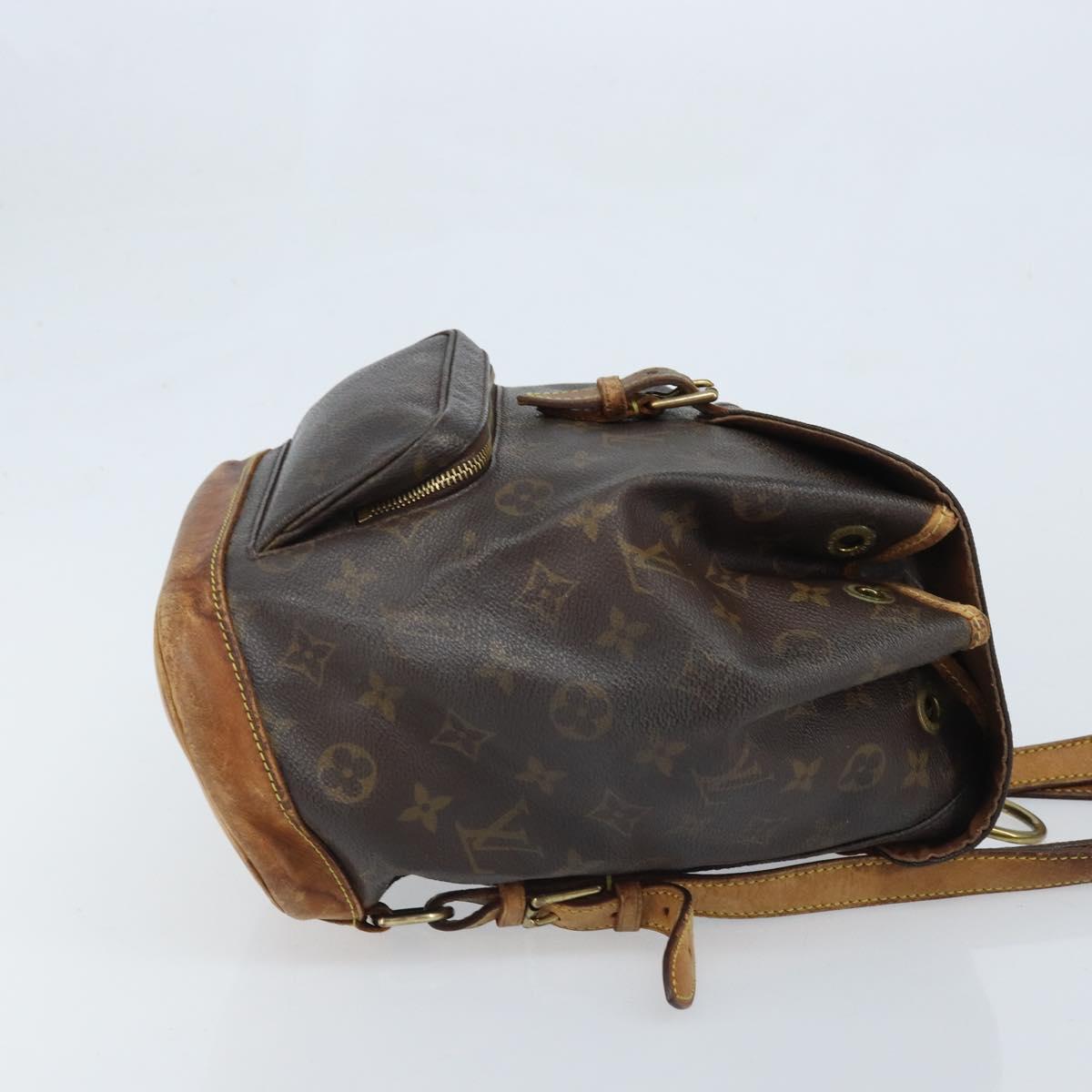 LOUIS VUITTON Monogram Montsouris MM Backpack M51136 LV Auth ka3199