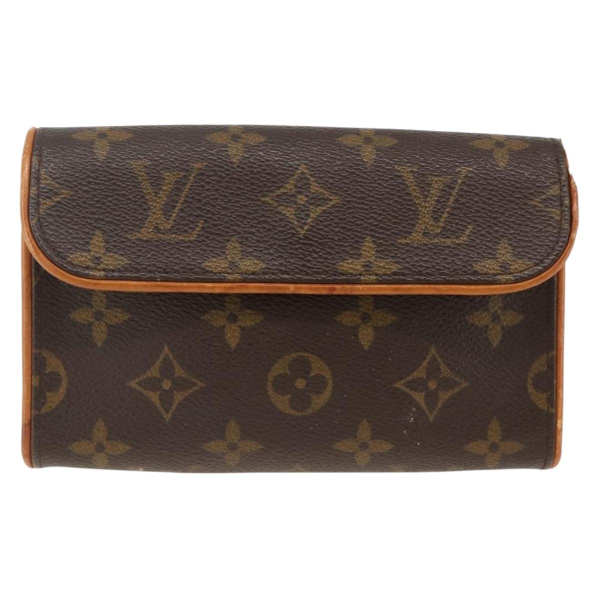 LOUIS VUITTON Monogram Pochette Florentine Waist bag M51855 LV Auth ka3208