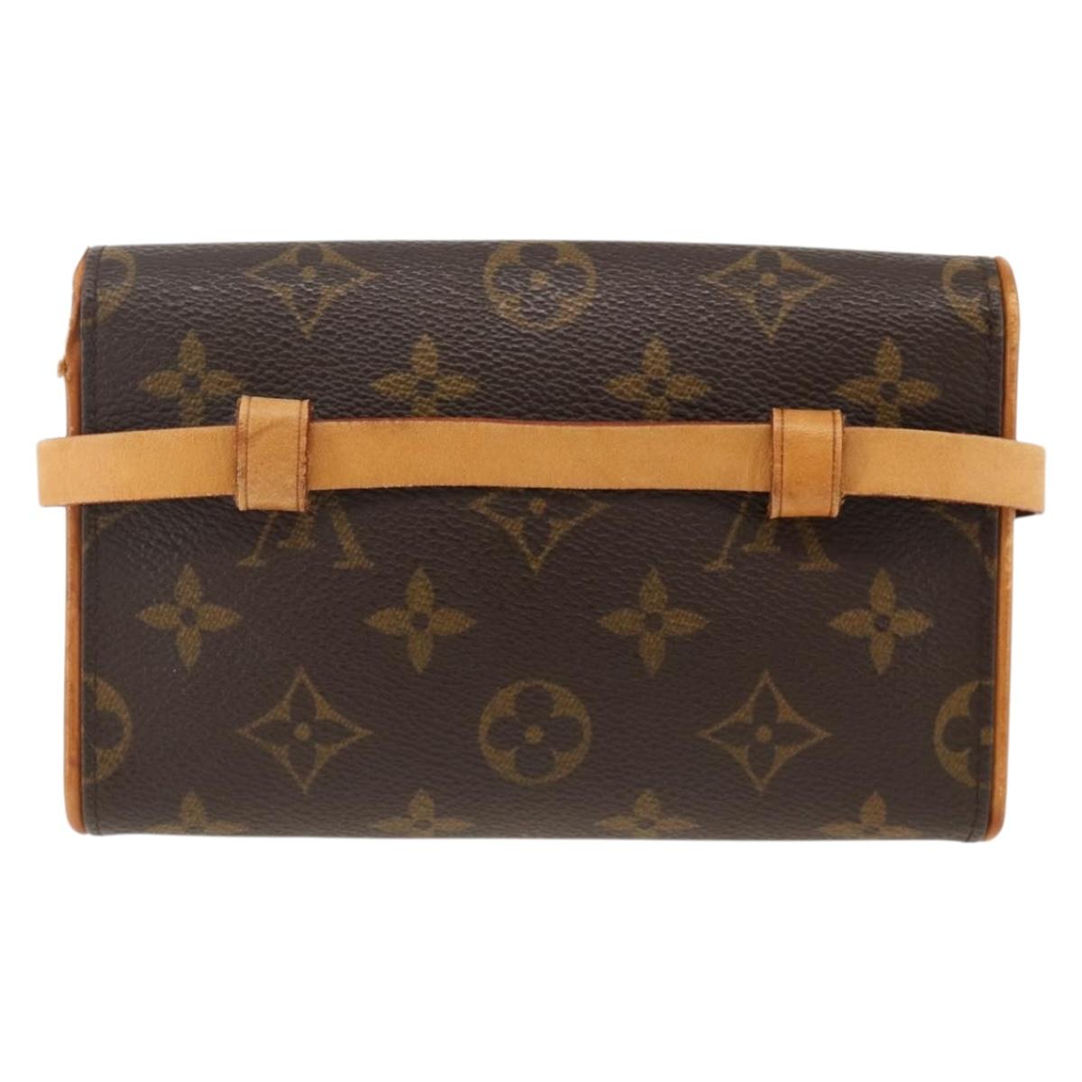 LOUIS VUITTON Monogram Pochette Florentine Waist bag M51855 LV Auth ka3208