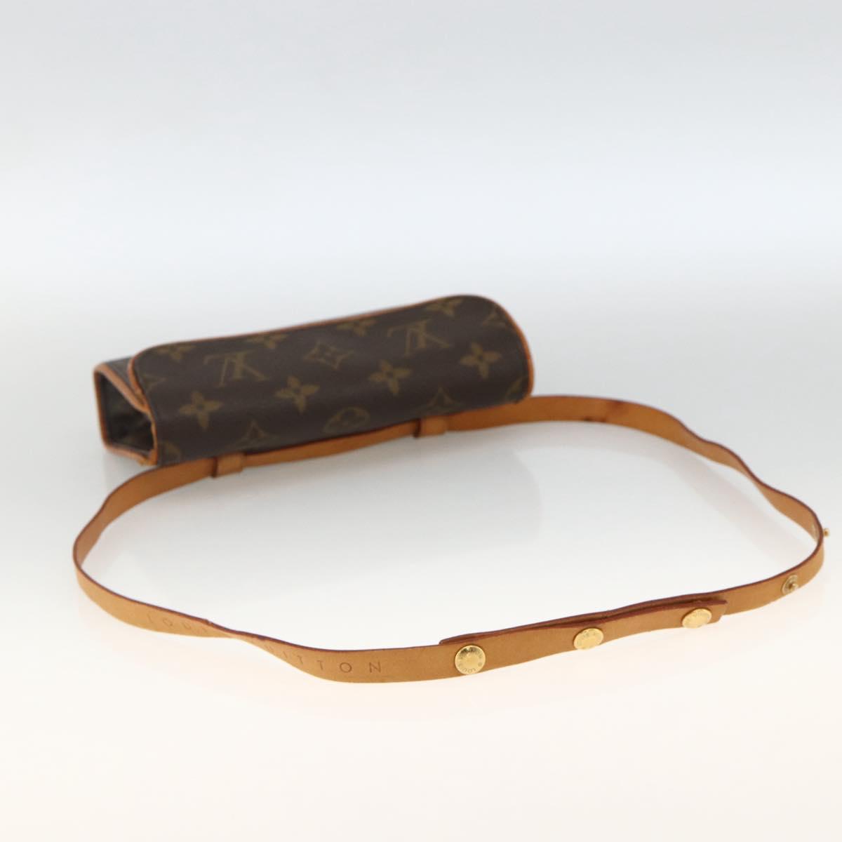 LOUIS VUITTON Monogram Pochette Florentine Waist bag M51855 LV Auth ka3208