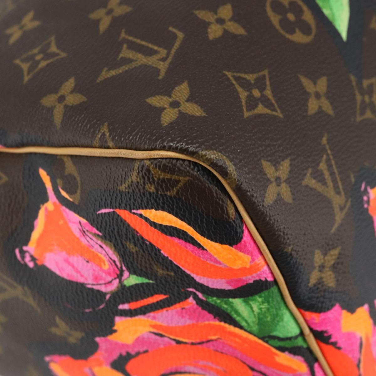 LOUIS VUITTON Monogram Rose Speedy 30 Hand Bag Orange Pink M48610 Auth ka3212SAV