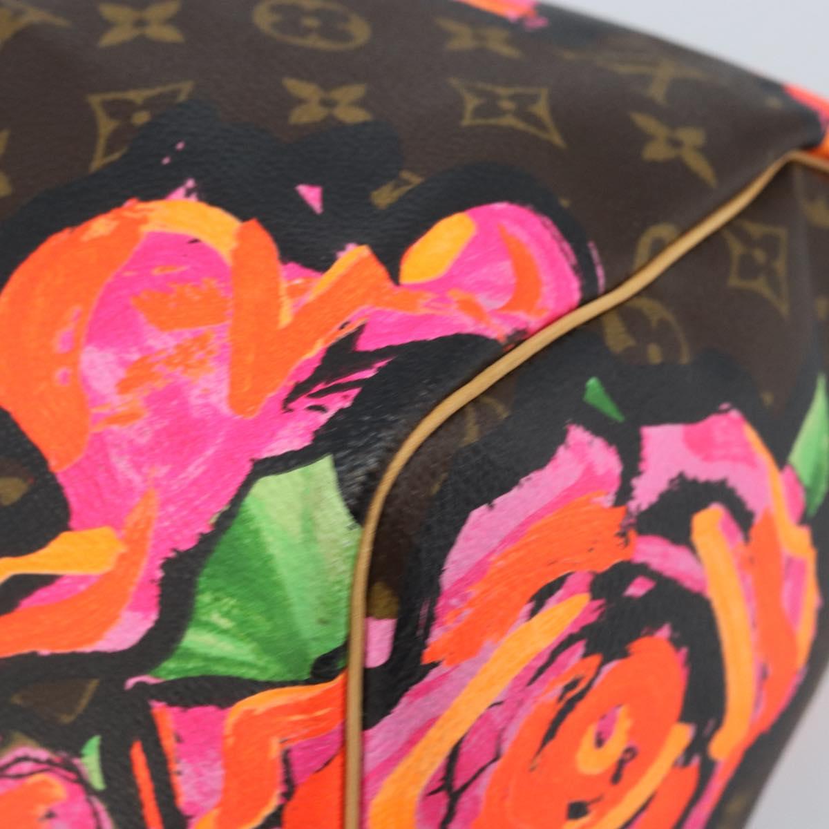 LOUIS VUITTON Monogram Rose Speedy 30 Hand Bag Orange Pink M48610 Auth ka3212SAV