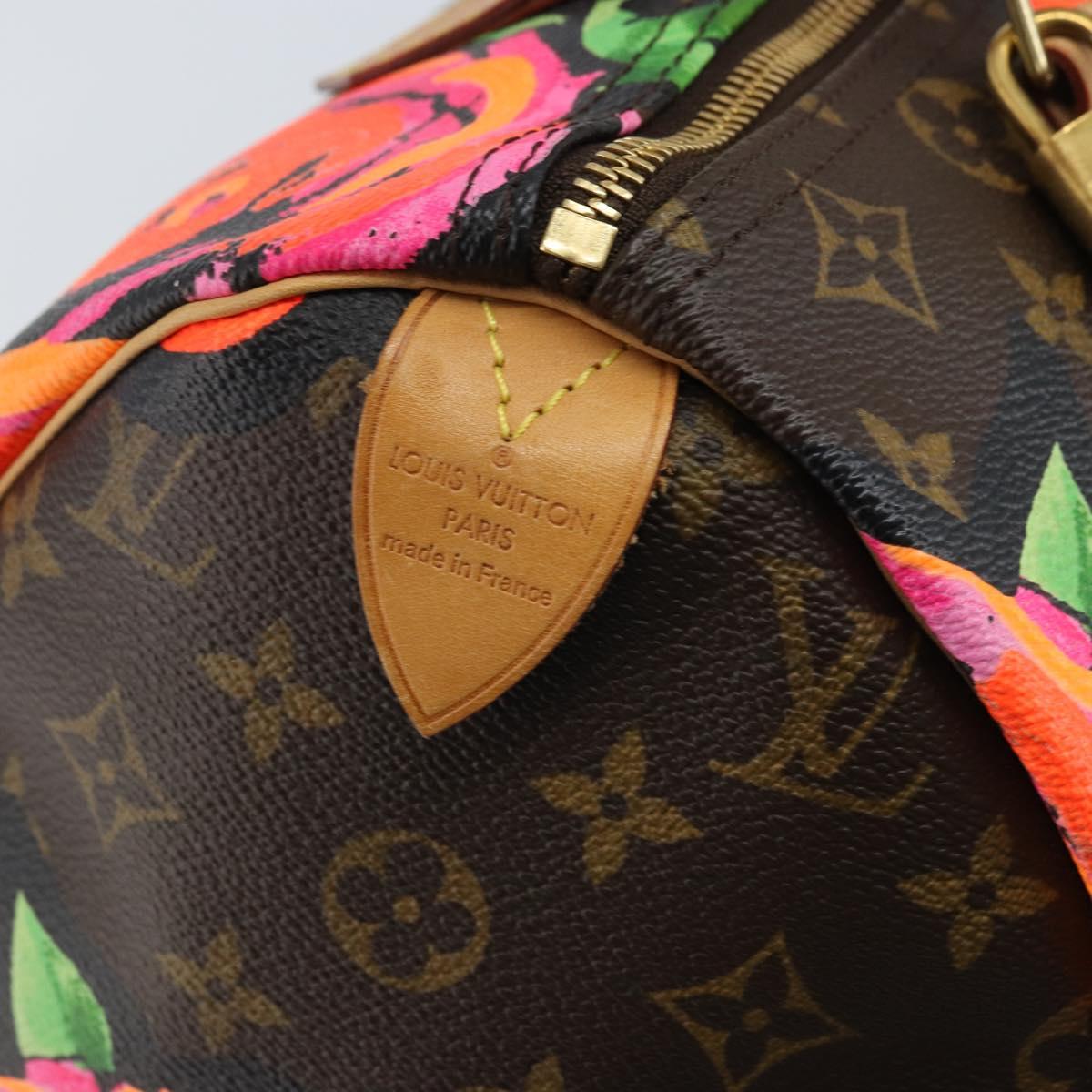 LOUIS VUITTON Monogram Rose Speedy 30 Hand Bag Orange Pink M48610 Auth ka3212SAV