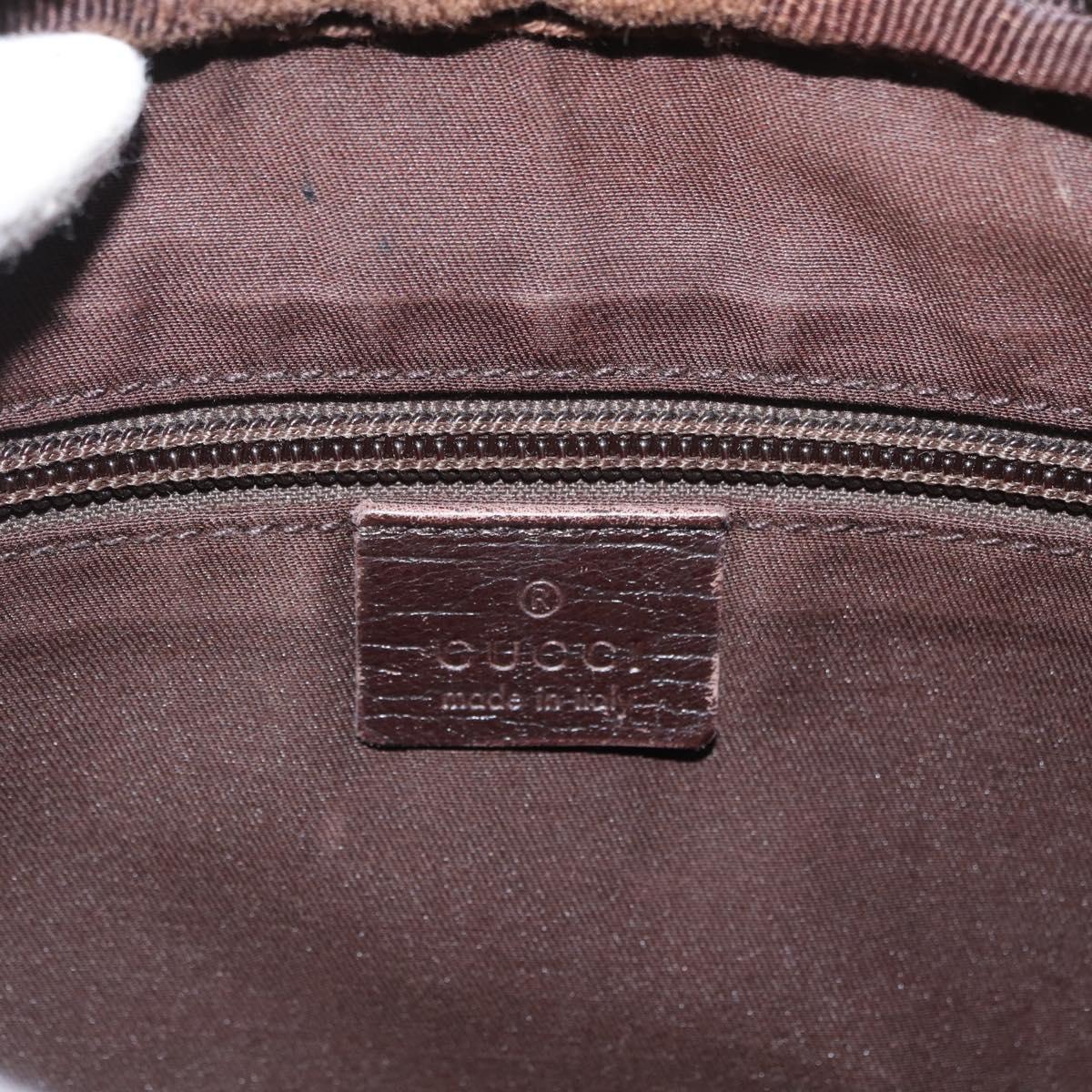 GUCCI GG Supreme Shoulder Bag PVC Beige Silver 114291 Auth ka3217