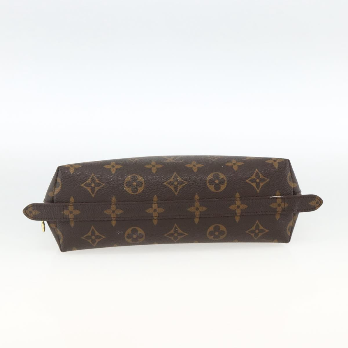 LOUIS VUITTON Monogram Trousse Demi Ronde Cosmetic Pouch M47520 LV Auth ka3231