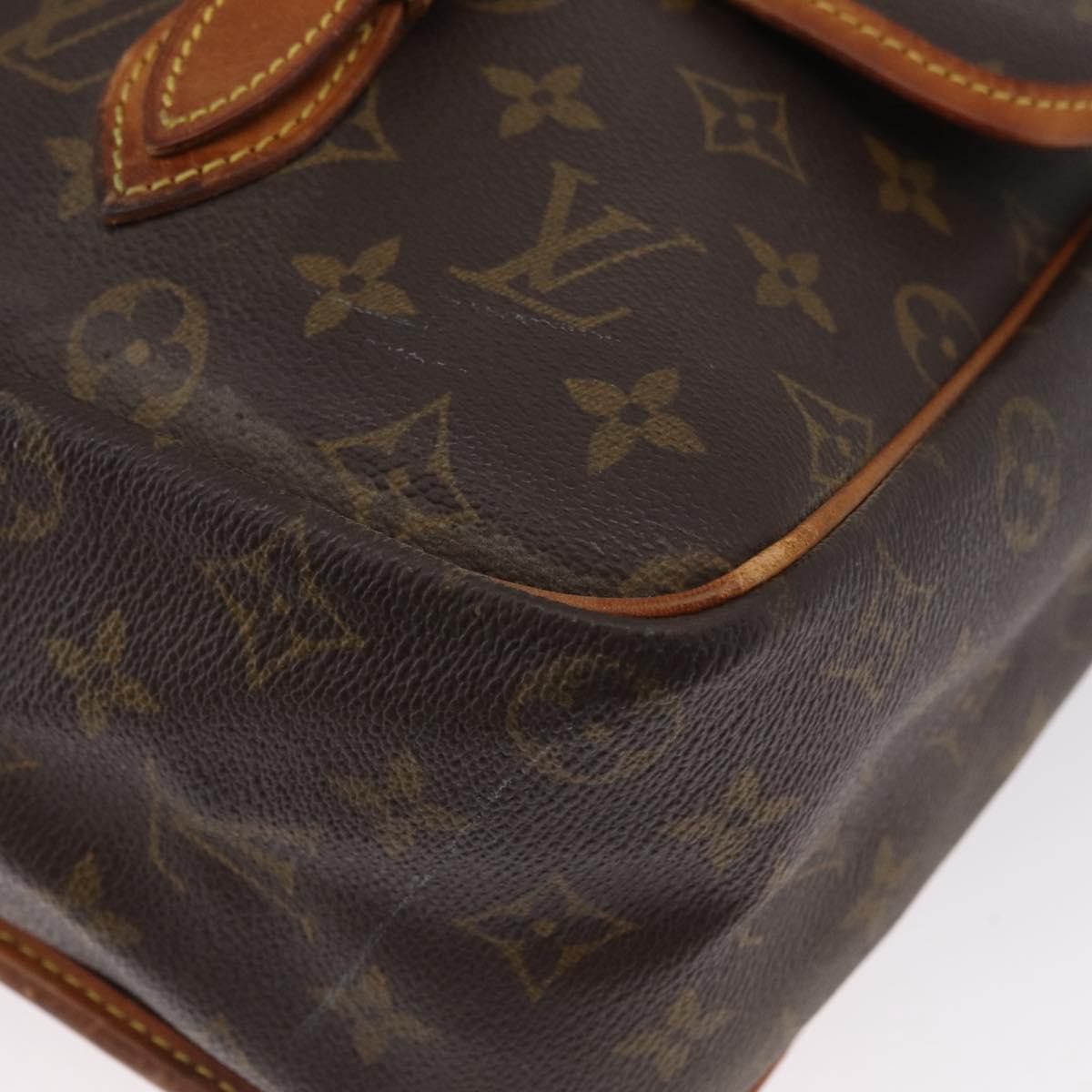 LOUIS VUITTON Monogram Gibeciere GM Shoulder Bag M42246 LV Auth ka3232