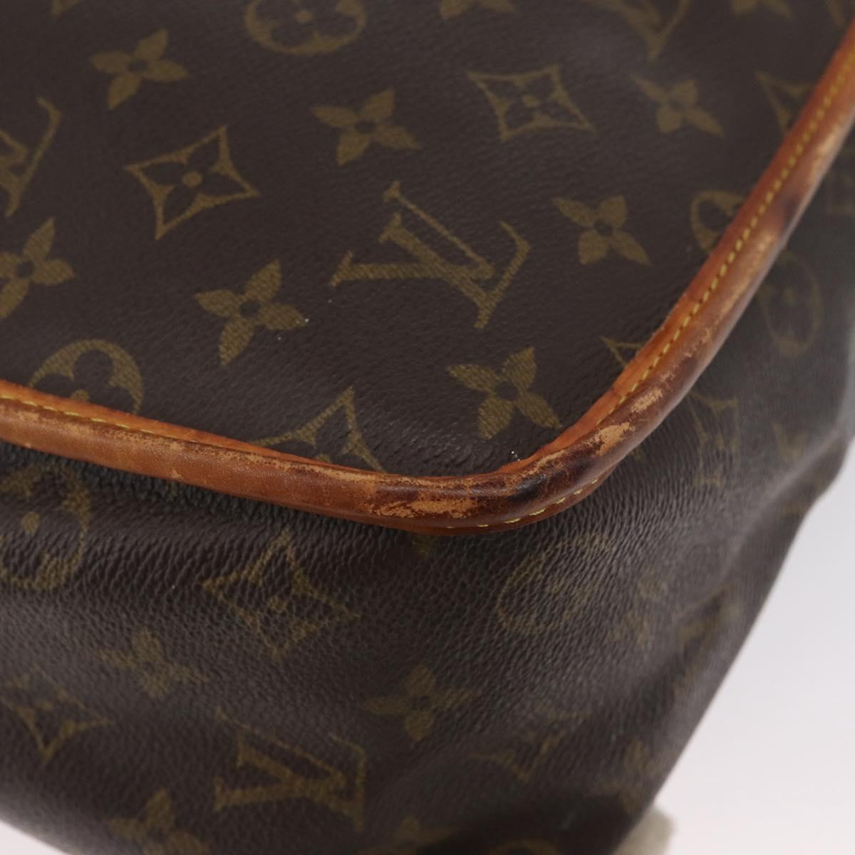 LOUIS VUITTON Monogram Gibeciere GM Shoulder Bag M42246 LV Auth ka3232
