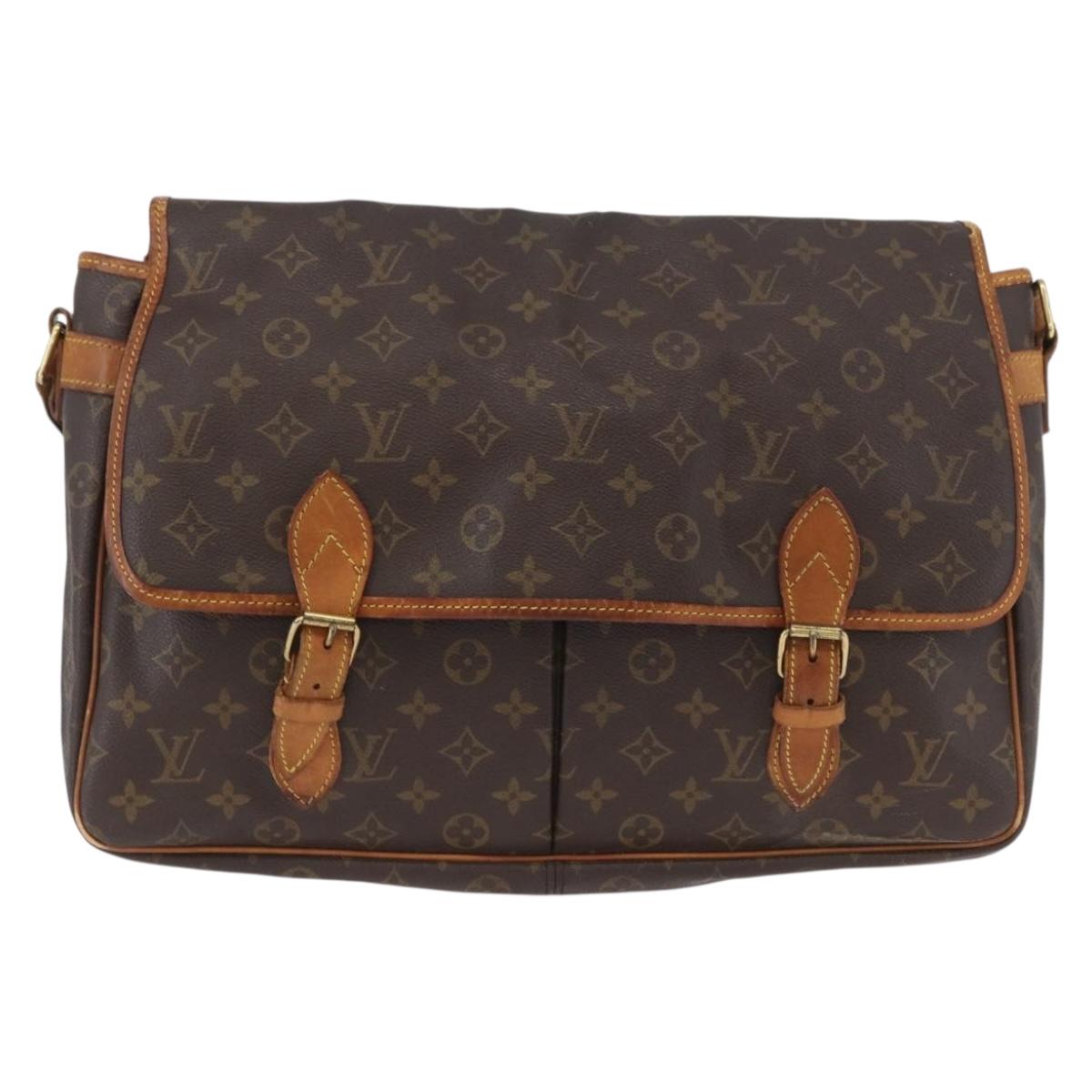 LOUIS VUITTON Monogram Gibeciere GM Shoulder Bag M42246 LV Auth ka3232