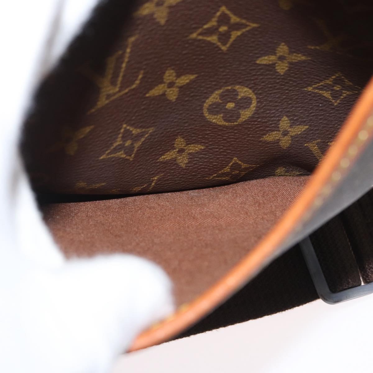 LOUIS VUITTON Monogram Gibeciere GM Shoulder Bag M42246 LV Auth ka3232