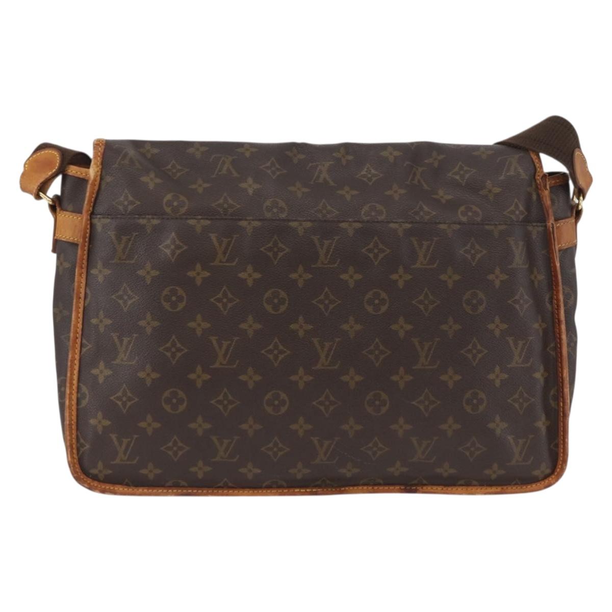 LOUIS VUITTON Monogram Gibeciere GM Shoulder Bag M42246 LV Auth ka3232