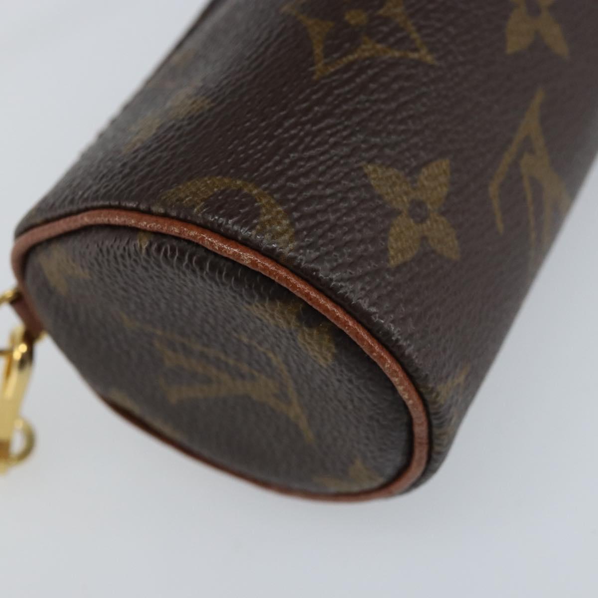 LOUIS VUITTON Monogram Papillon Pouch LV Auth ka3239