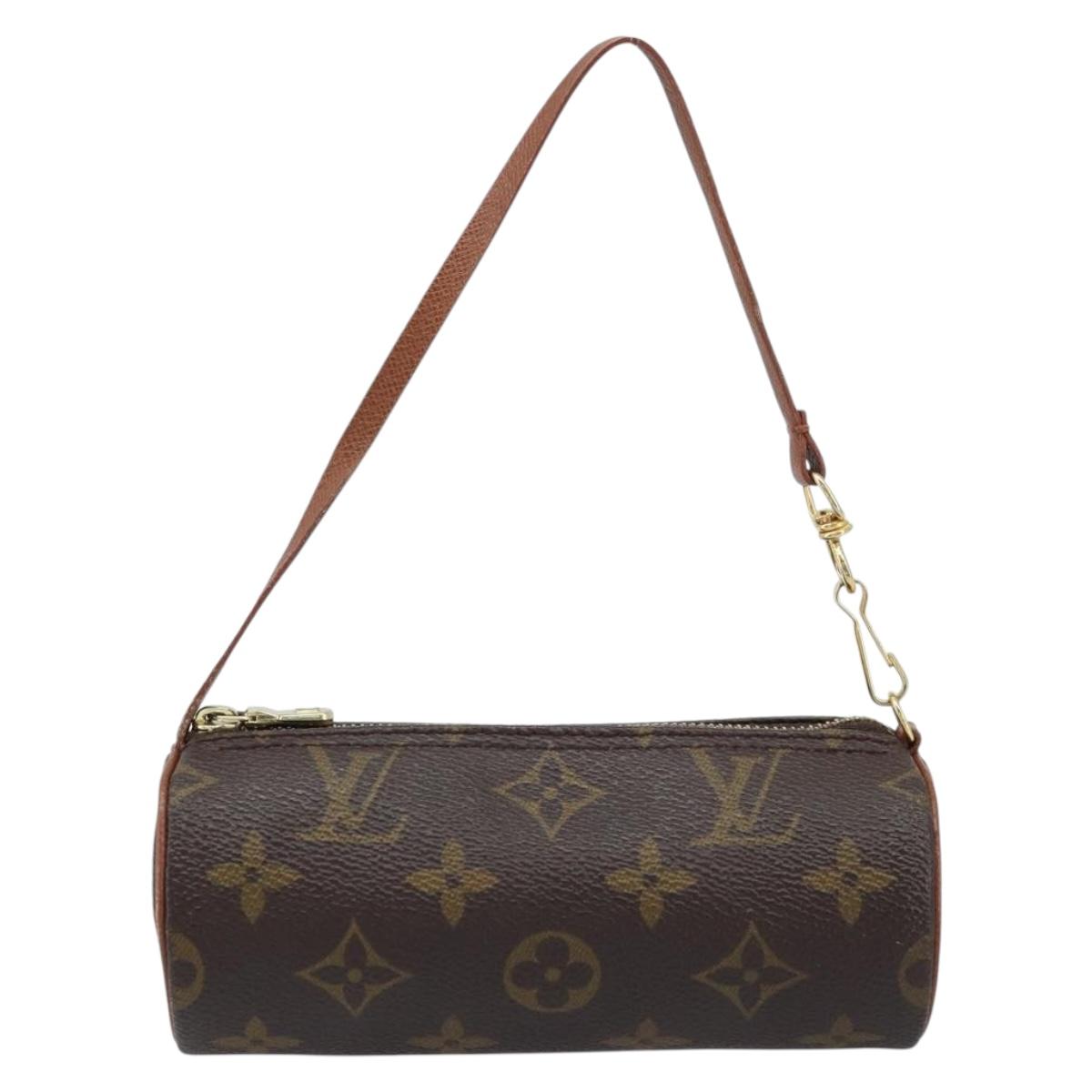 LOUIS VUITTON Monogram Papillon Pouch LV Auth ka3239