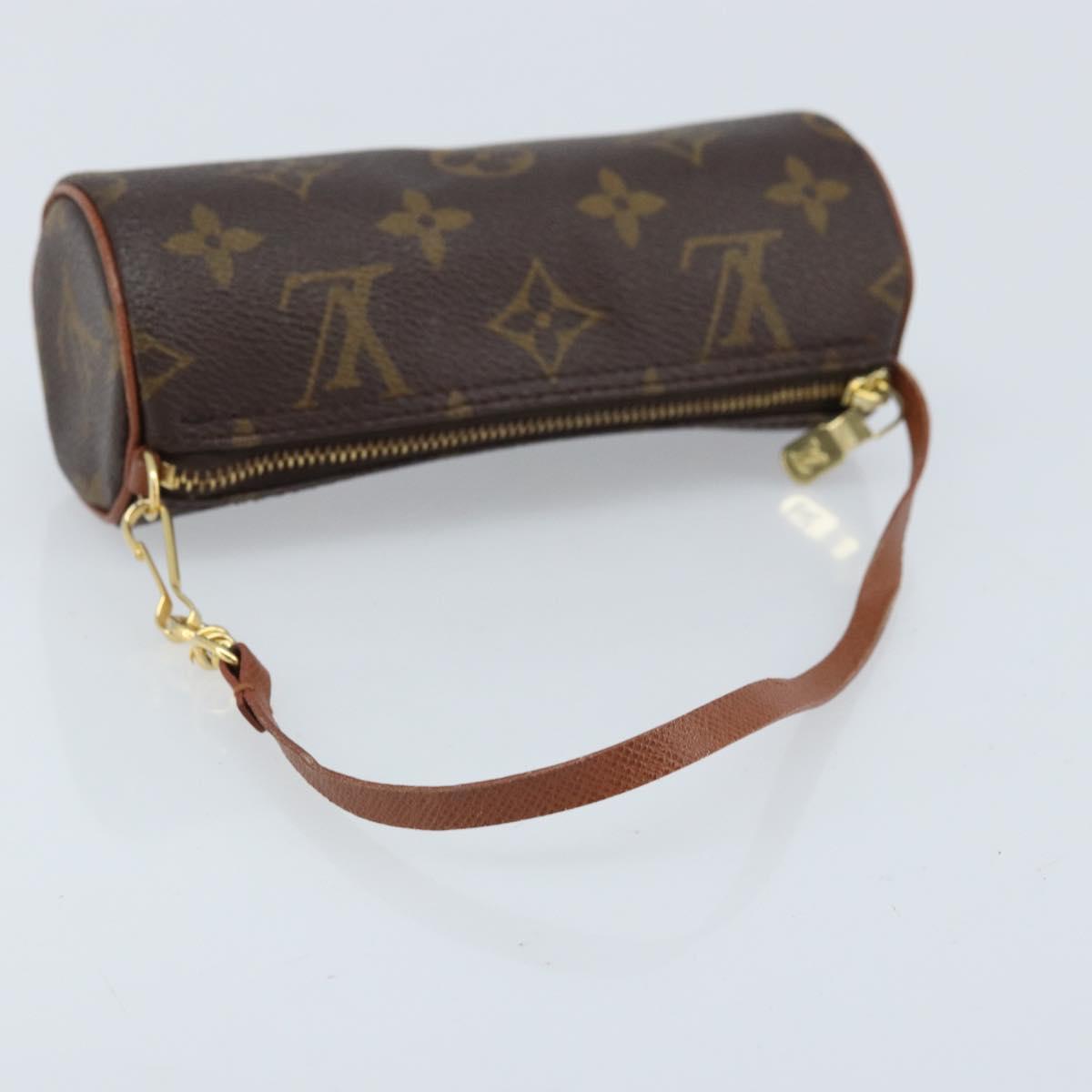 LOUIS VUITTON Monogram Papillon Pouch LV Auth ka3239