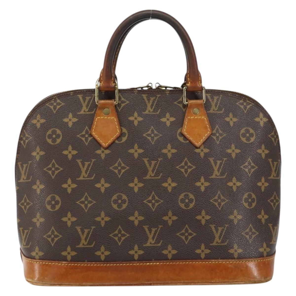 LOUIS VUITTON Monogram Alma Hand Bag M51130 LV Auth ka324