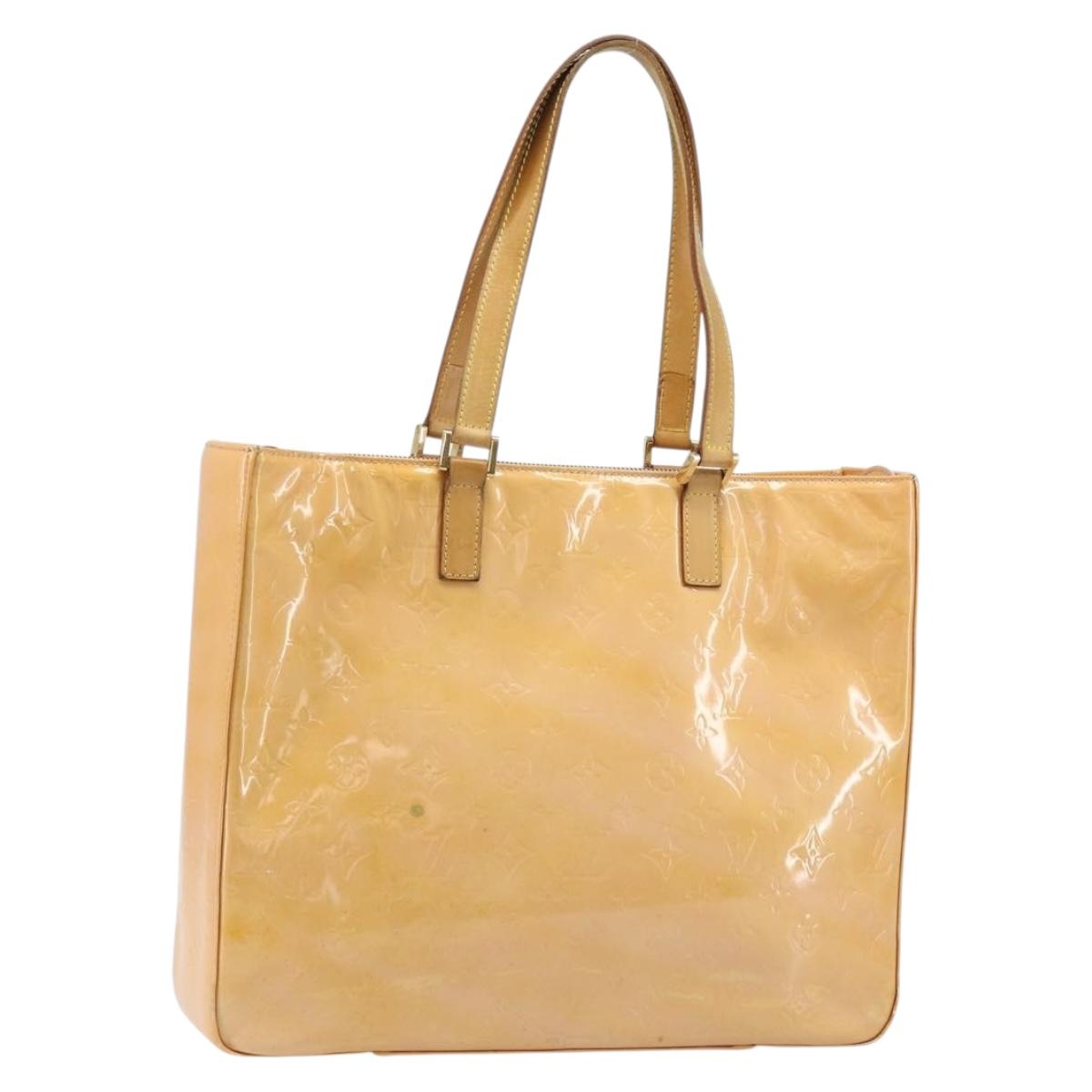 LOUIS VUITTON Monogram Vernis Columbus Bag Marshmallow Pink M91032 Auth ka3240