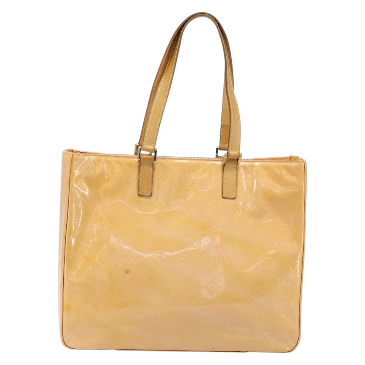 LOUIS VUITTON Monogram Vernis Columbus Bag Marshmallow Pink M91032 Auth ka3240