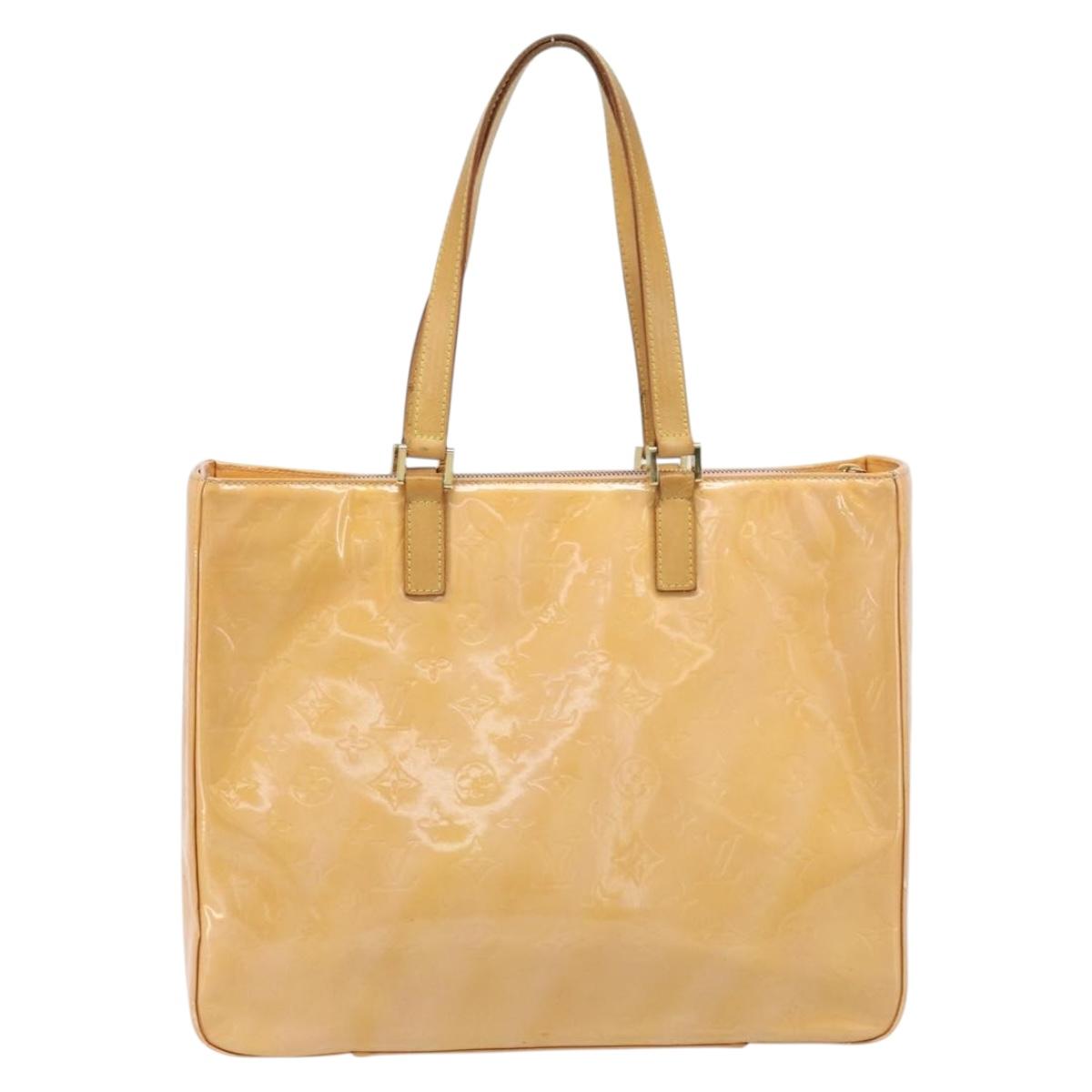 LOUIS VUITTON Monogram Vernis Columbus Bag Marshmallow Pink M91032 Auth ka3240