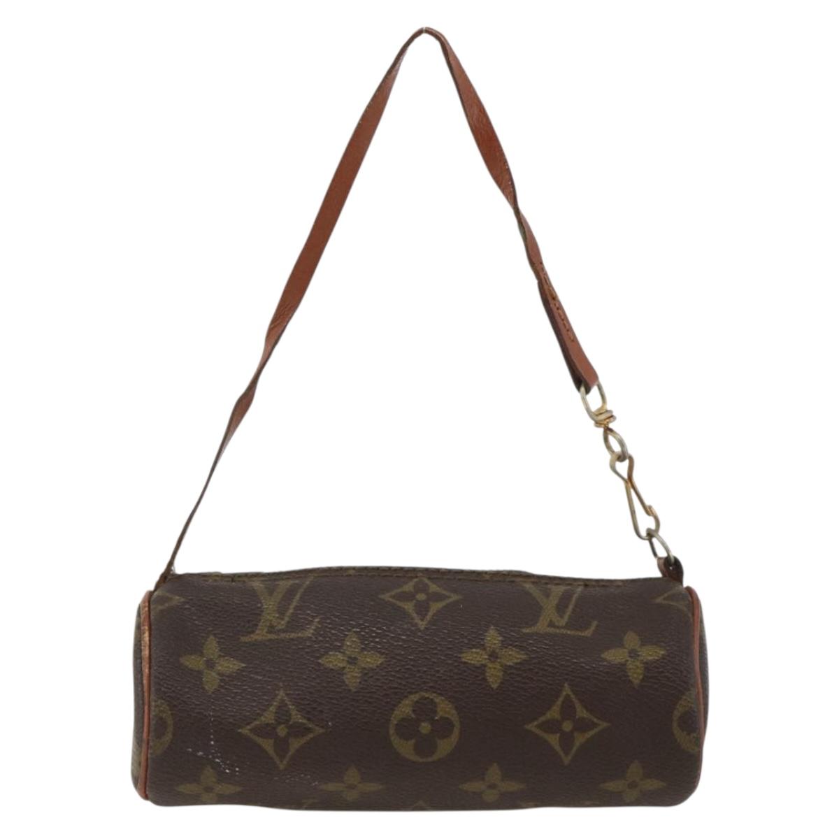LOUIS VUITTON Monogram Papillon Pouch LV Auth ka3246