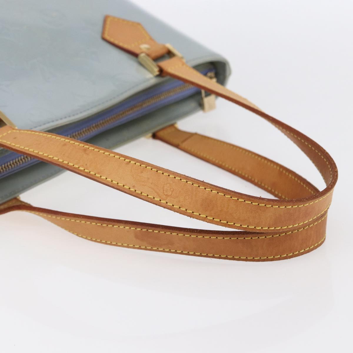 LOUIS VUITTON Monogram Vernis Houston Hand Bag Lavande M91218 LV Auth ka325V