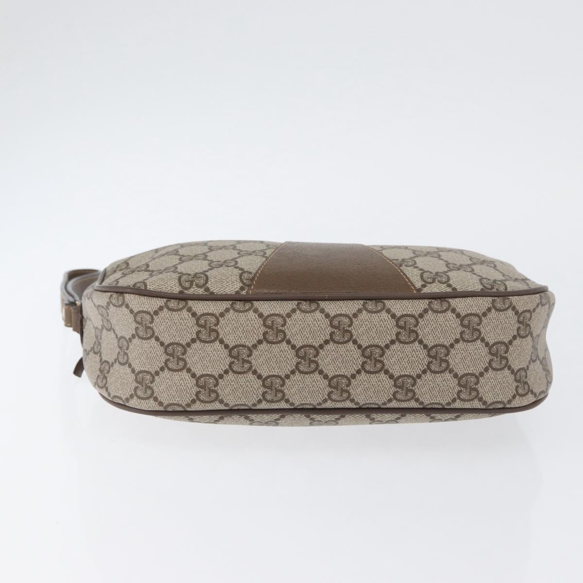 GUCCI GG Supreme Web Sherry Line Bag PVC Beige Red Green 89 01 034 Auth ka3250