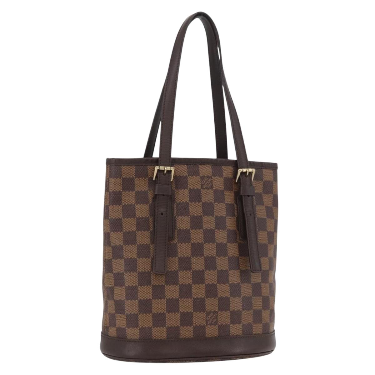 LOUIS VUITTON Damier Ebene Marais Shoulder Bag N42240 LV Auth ka3257