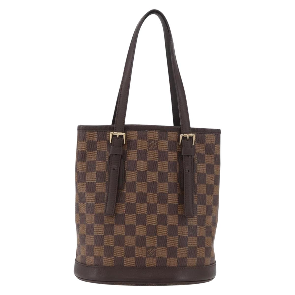 LOUIS VUITTON Damier Ebene Marais Shoulder Bag N42240 LV Auth ka3257