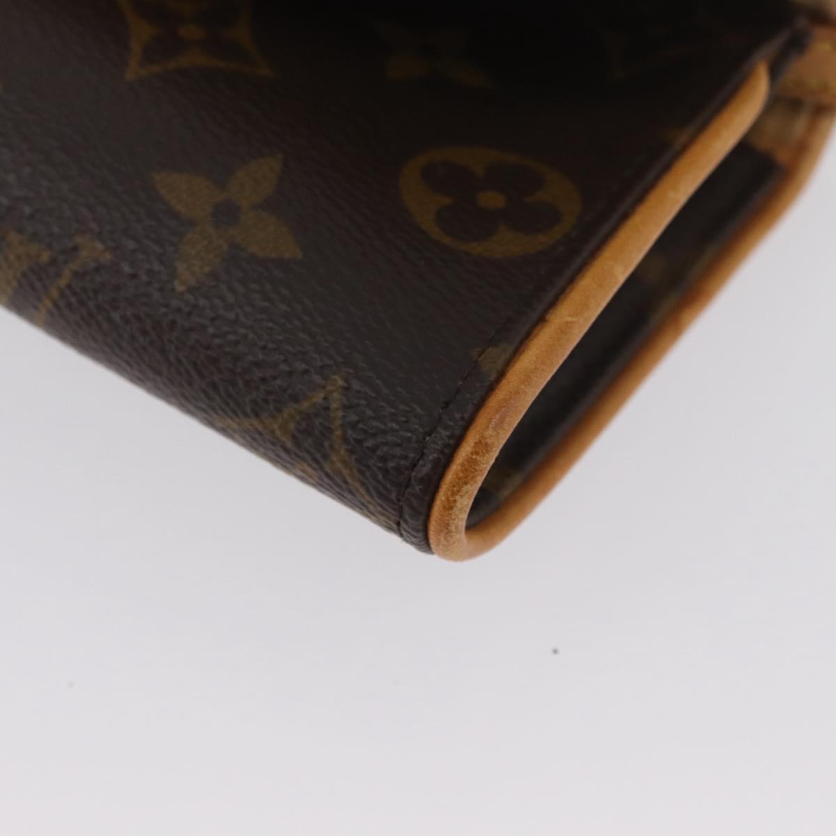 LOUIS VUITTON Monogram Pochette Twin PM Shoulder Bag M51854 LV Auth ka3263