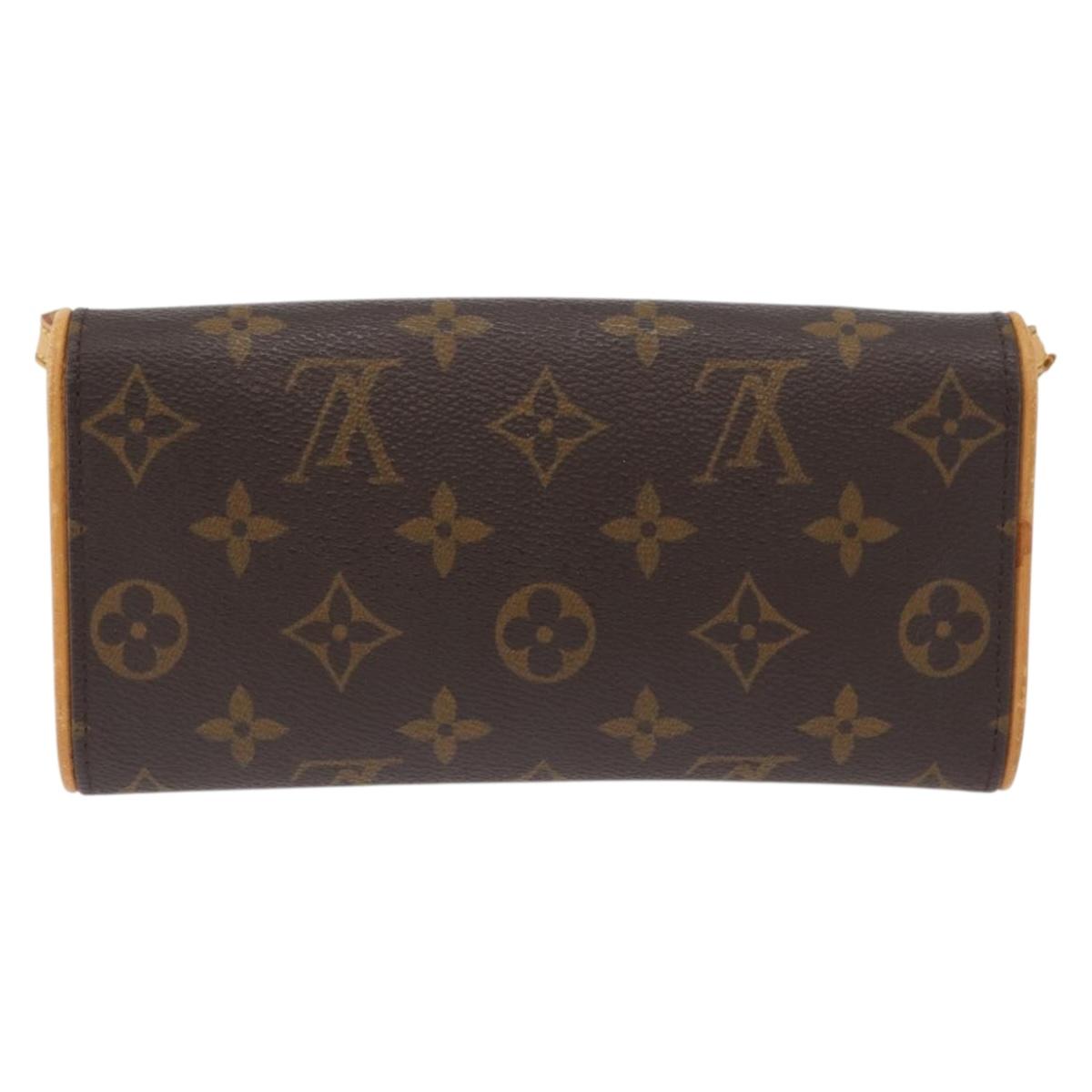 LOUIS VUITTON Monogram Pochette Twin PM Shoulder Bag M51854 LV Auth ka3263