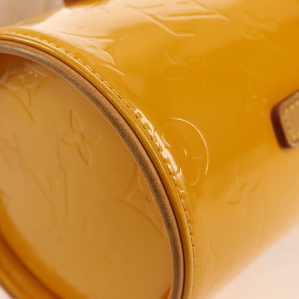 LOUIS VUITTON Monogram Vernis Astor Place Shoulder Bag Jaune M91100 Auth ka326V