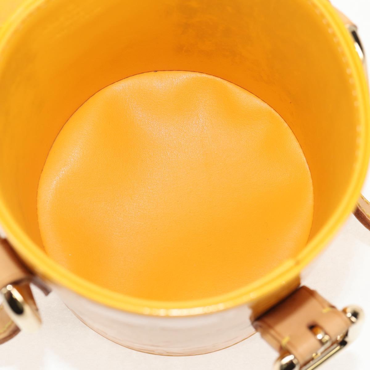 LOUIS VUITTON Monogram Vernis Astor Place Shoulder Bag Jaune M91100 Auth ka326V