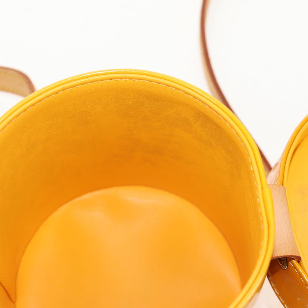 LOUIS VUITTON Monogram Vernis Astor Place Shoulder Bag Jaune M91100 Auth ka326V