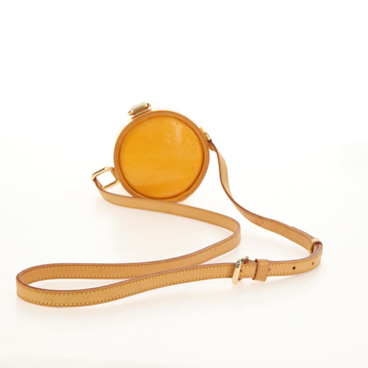 LOUIS VUITTON Monogram Vernis Astor Place Shoulder Bag Jaune M91100 Auth ka326V