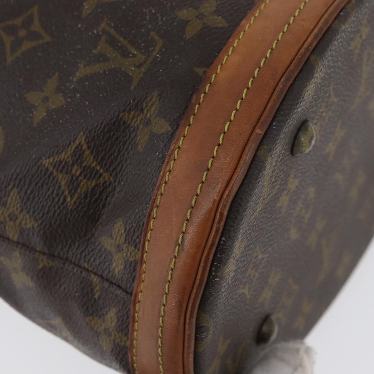LOUIS VUITTON Monogram Bucket PM Shoulder Bag M42238 LV Auth ka3270