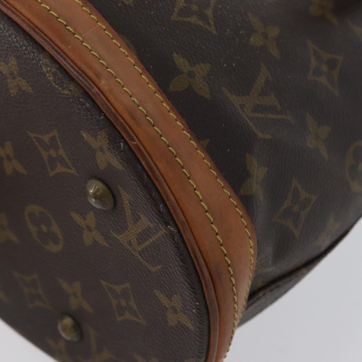LOUIS VUITTON Monogram Bucket PM Shoulder Bag M42238 LV Auth ka3270